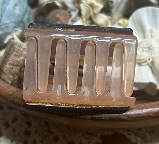 Boho Aztec Print Leather Hair Claw Clip – Small 2"