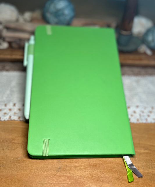 Do What You Love, Love What You Do Flower Bouquet Notebook Journal - Green