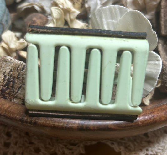 Cactus & Animal Print Leather Claw Hair Clip – Small 2"