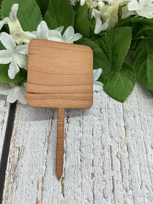 Square Plant One On Me Dark Wood Plant Stake