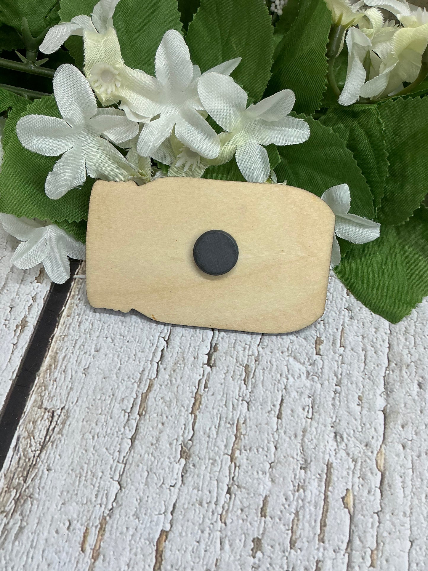 Home Sweet Home Mason Jar Wood Magnet