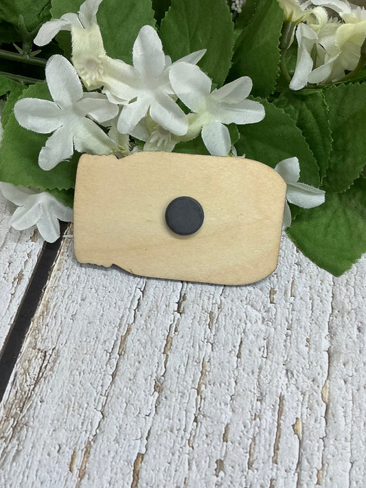 Home Sweet Home Mason Jar Wood Magnet