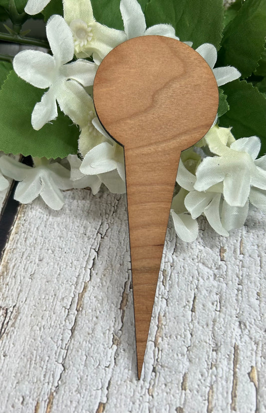 Pot It Like It's Hot Dark Wood Plant Stake