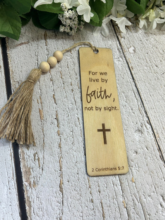 For We Live By Faith 2 Corinthians 5:7 Bookmark