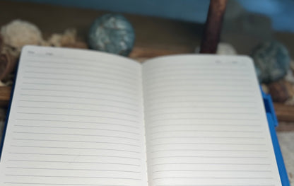 Bull Skull Western Scene Notebook Journal - Blue