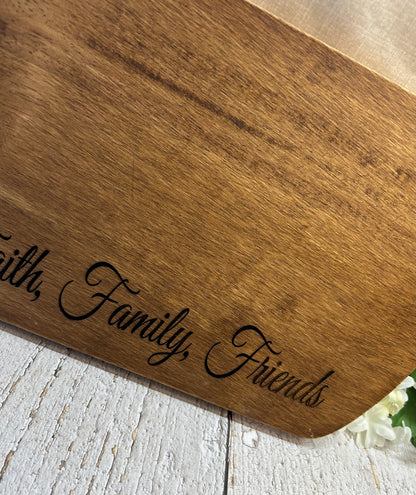 Faith, Family, Friends Board