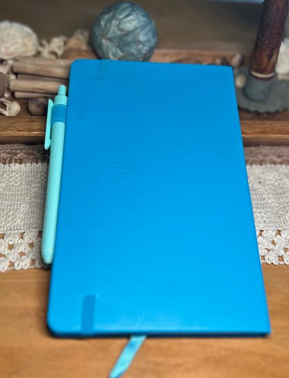 Flower Bouquet Notebook Journal - Blue
