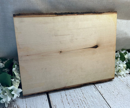 Raw Edge Barn Engraved Board