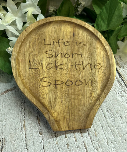 Life is Short Lick The Spoon - Spoon Rest