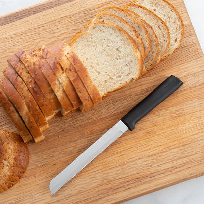 6" Bread Knife - Black Handle Rada