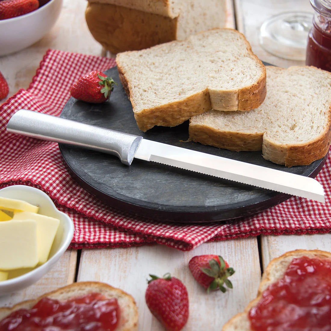 6" Bread Knife - Silver Handle Rada