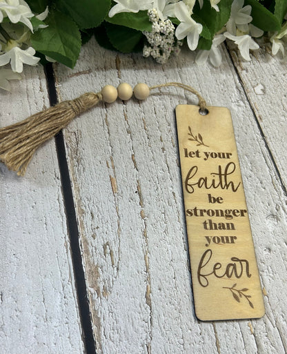 Let your faith be stronger bookmark