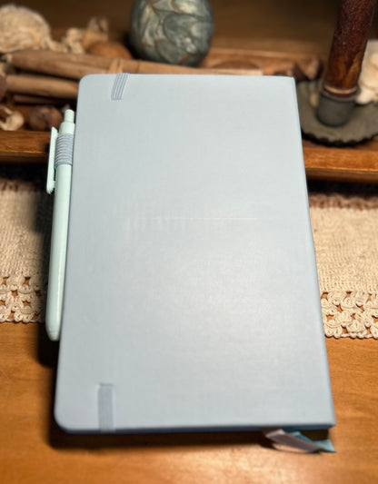 Tree of Life With Swinging Birds Notebook Journal - Light Blue