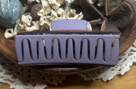 Horseshoe Leather Hair Claw Clip – 4"