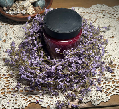 Small Purple Wildflower Candle Ring – 12”