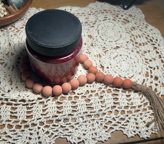 Wooden Candle Beads – Coral