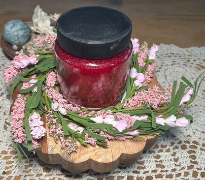 Pink Astilbe & Blooms Candle Ring – Small (13”)