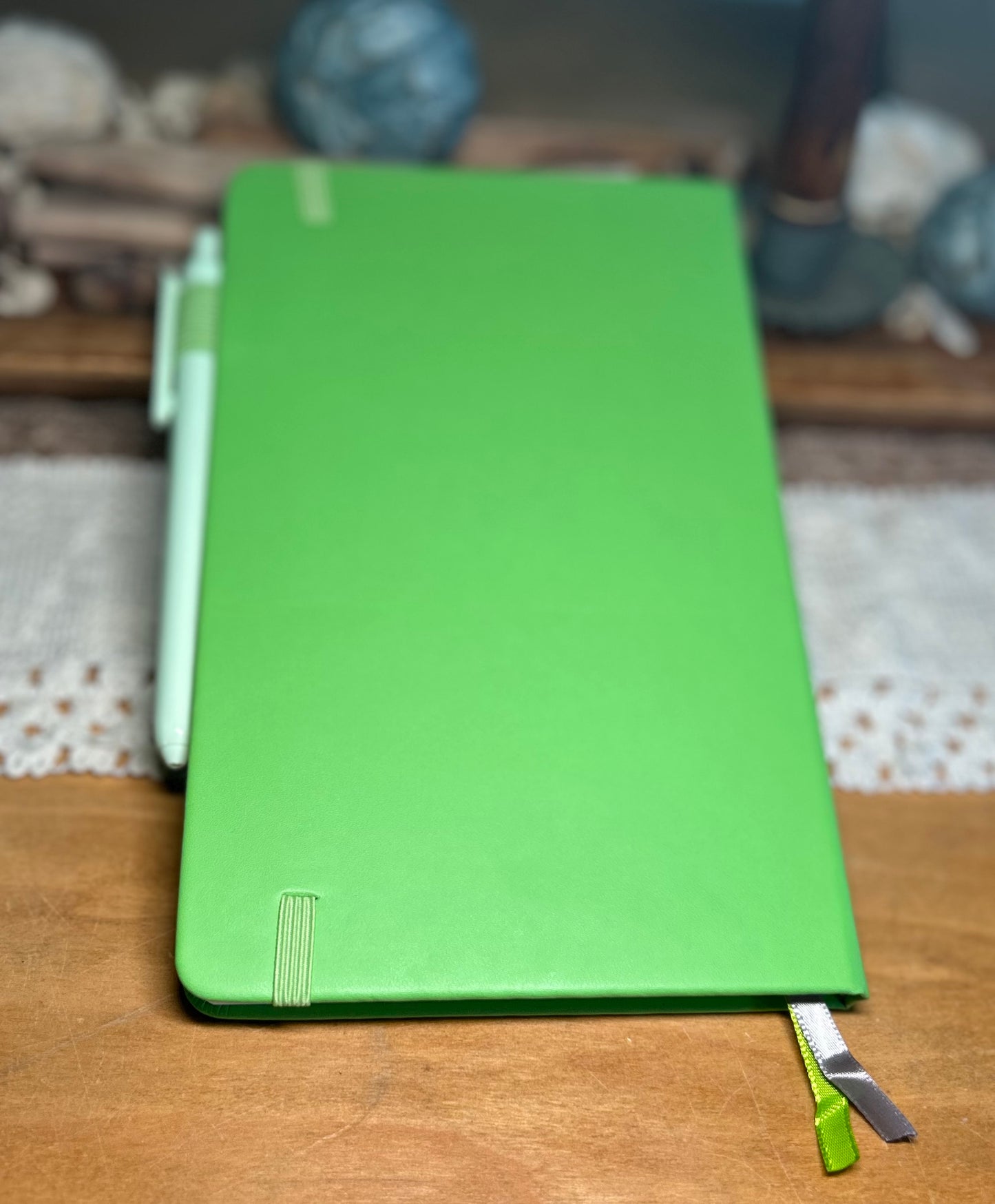 Do What You Love, Love What You Do Flower Bouquet Notebook Journal - Green
