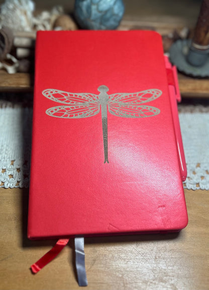 Dragonfly Notebook Journal - Red