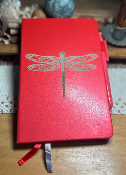 Dragonfly Notebook Journal - Red