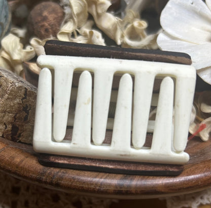 Chicken & Chick Leather Hair Claw Clip – Small 2"