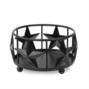 Black Star Metal Candle Holder