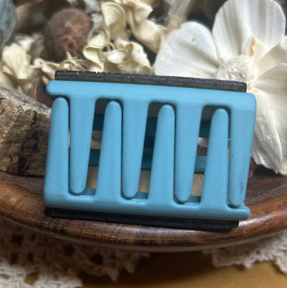Highland Cow Wood 3D Hair Claw Clip – Small 2"