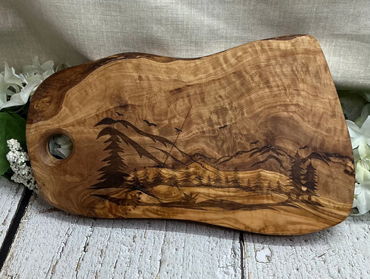 Mountain Scene Board Charcuterie Display
