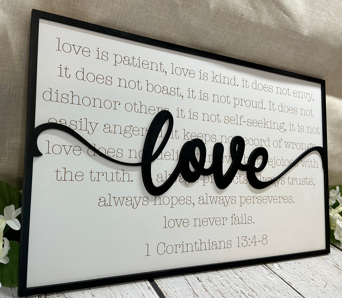 1 Corinthians 13:4-8 Sign Verse