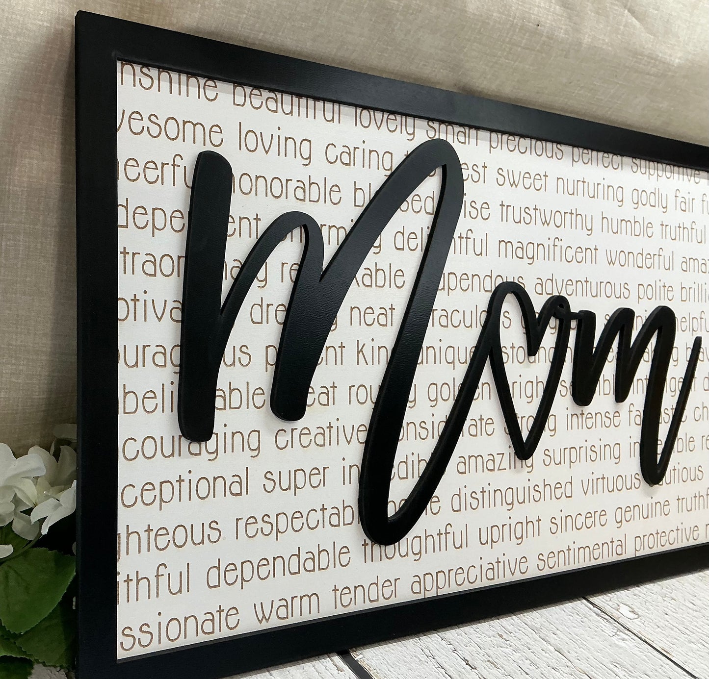 Mom description sign