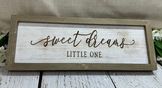 Sweet Dreams Little One - Framed Sign