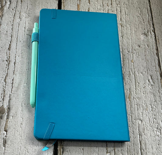 Be Still Psalm 37:7 Engraved Notebook Journal - Blue