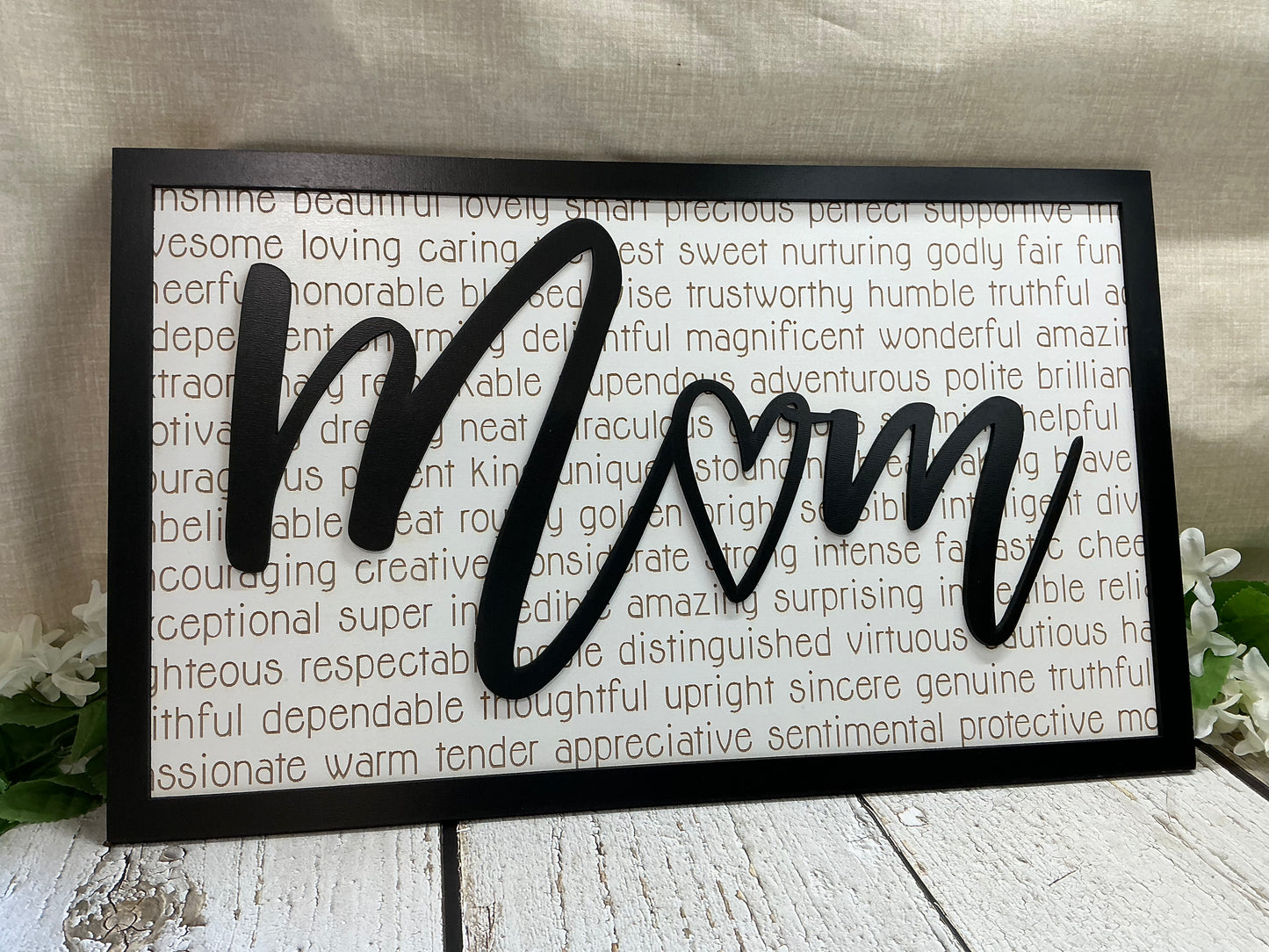 Mom description sign