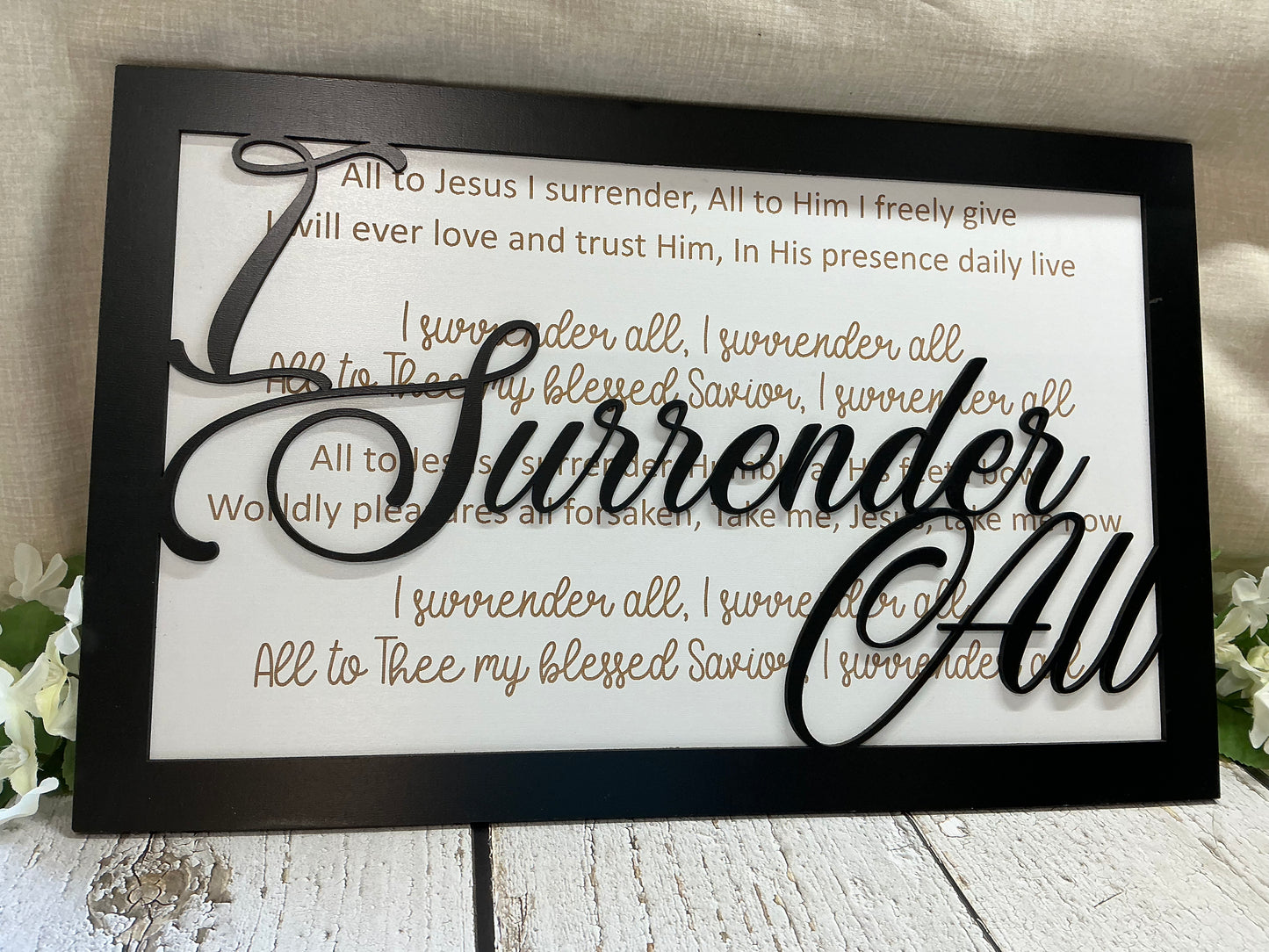 I Surrender All Song Lyrics Sign