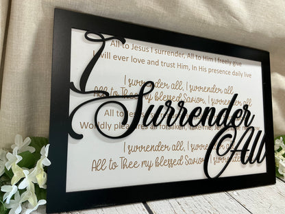 I Surrender All Song Lyrics Sign