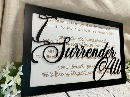 I Surrender All Song Lyrics Sign