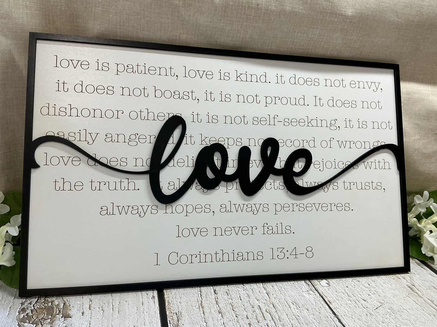 1 Corinthians 13:4-8 Sign Verse