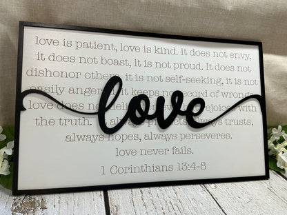 1 Corinthians 13:4-8 Sign Verse