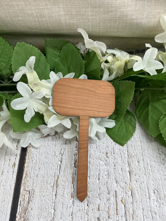 Cultivate Joy Dark Wood Plant Stake