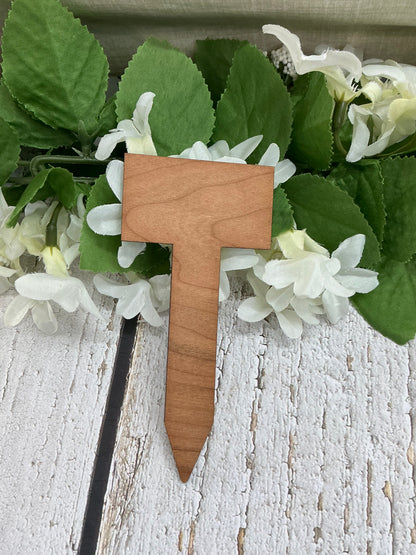 Rooting For You Dark Wood Plant Stake