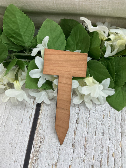 You Grow Girl Dark Wood Plant Stake