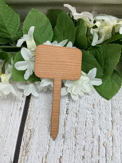 Grow, Dang It Dark Wood Plant Stake