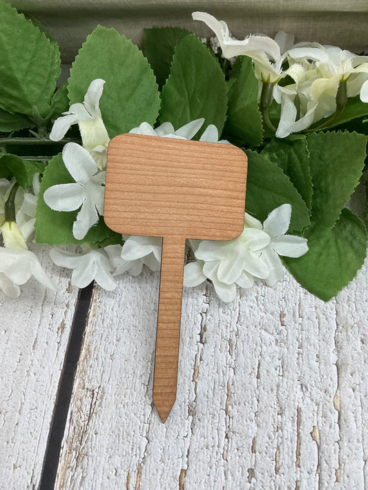 Grow, Dang It Dark Wood Plant Stake