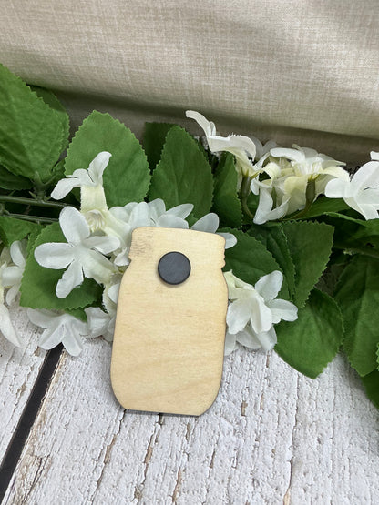 The Secret Ingredient Is Always Love Mason Jar Wood Magnet