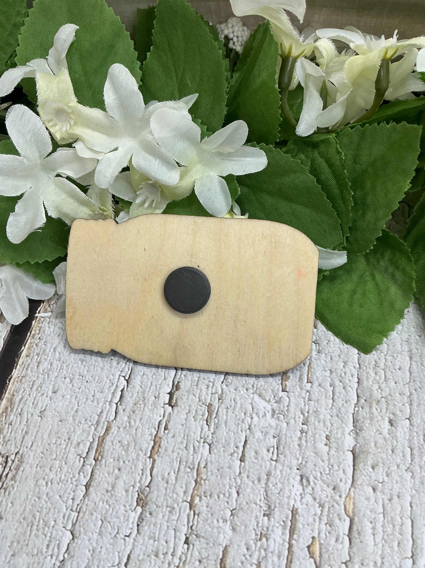 Count Your Blessings Mason Jar Wood Magnet