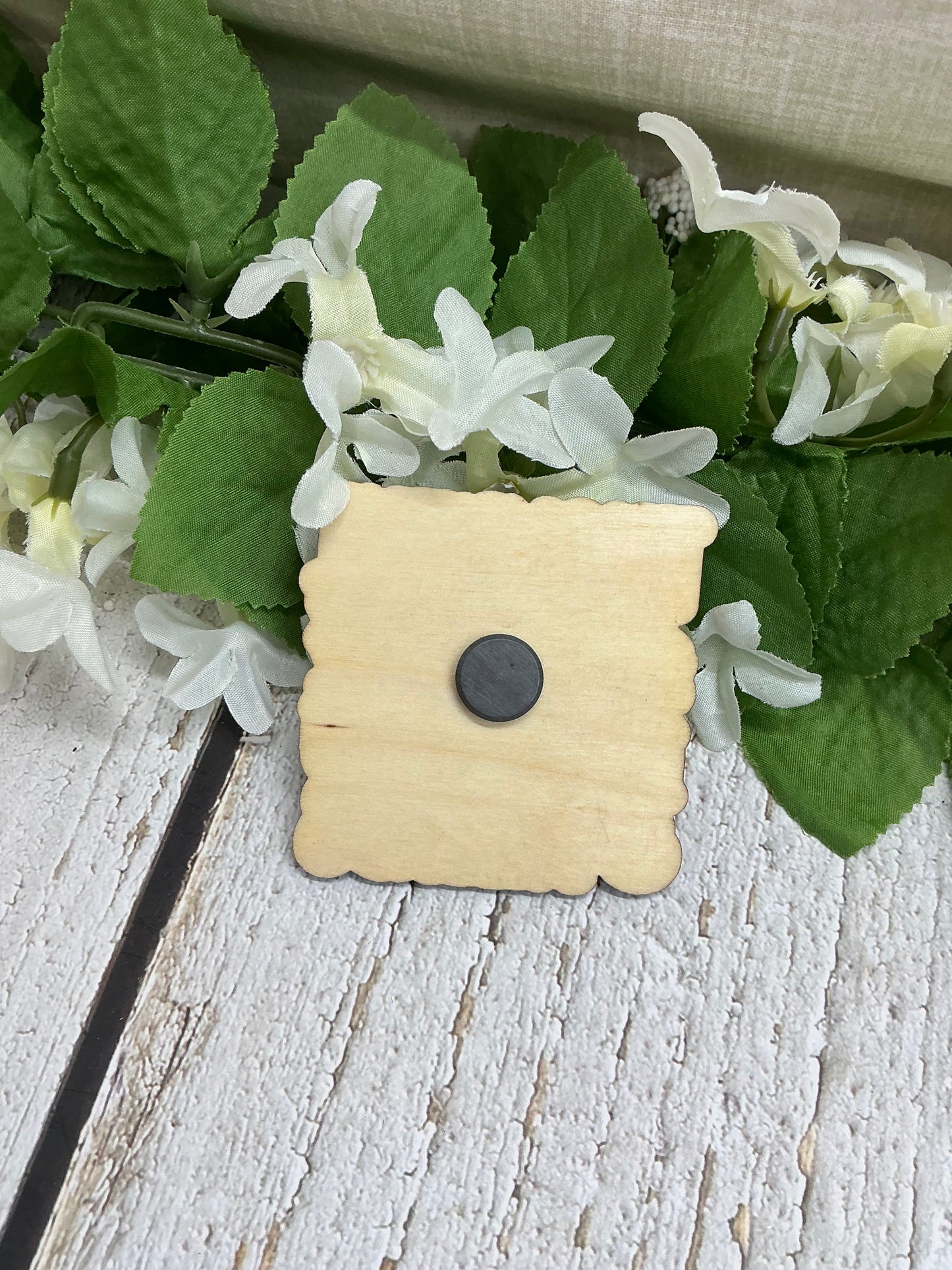 Thankful For Faith Family and Friends Wood Magnet
