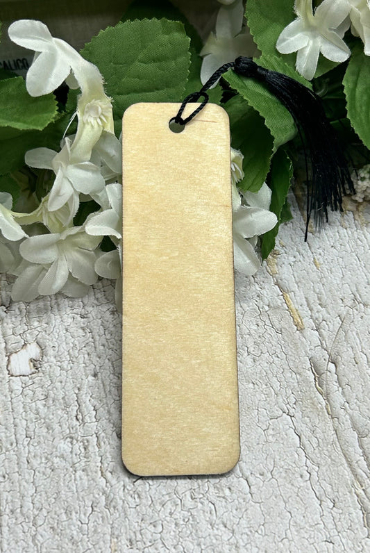My Cat Lets Me Borrow The Shelf For My Books - Bookmark 1/8" Wood