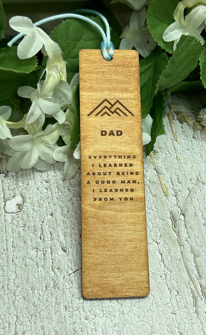Dad Bookmark - 1/8" Wood