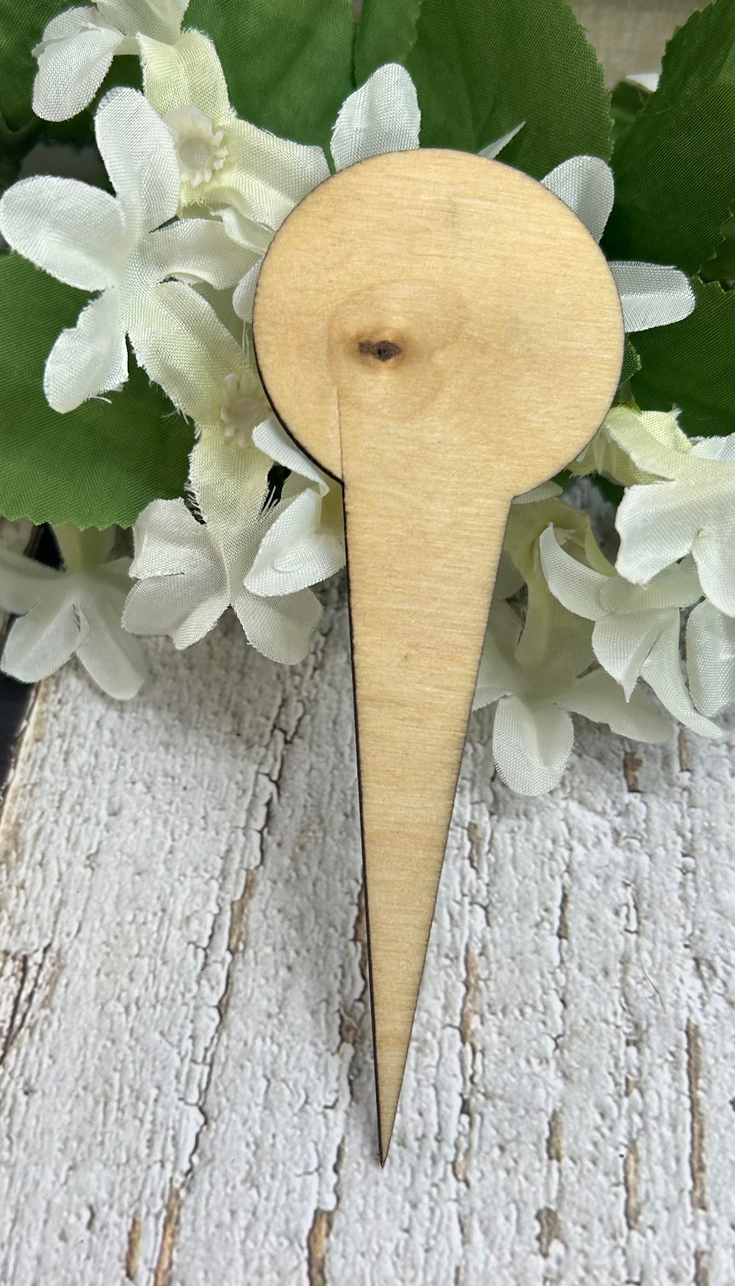 Blame It All On My Roots Wood Plant Stake Light
