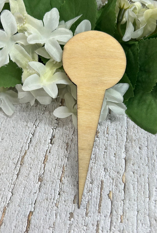 Pot It Like It's Hot Light Wood Plant Stake